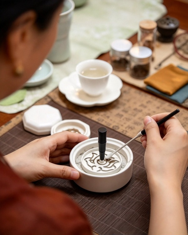 Traditional incense seal pattern