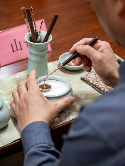 Shaping an incense seal pattern